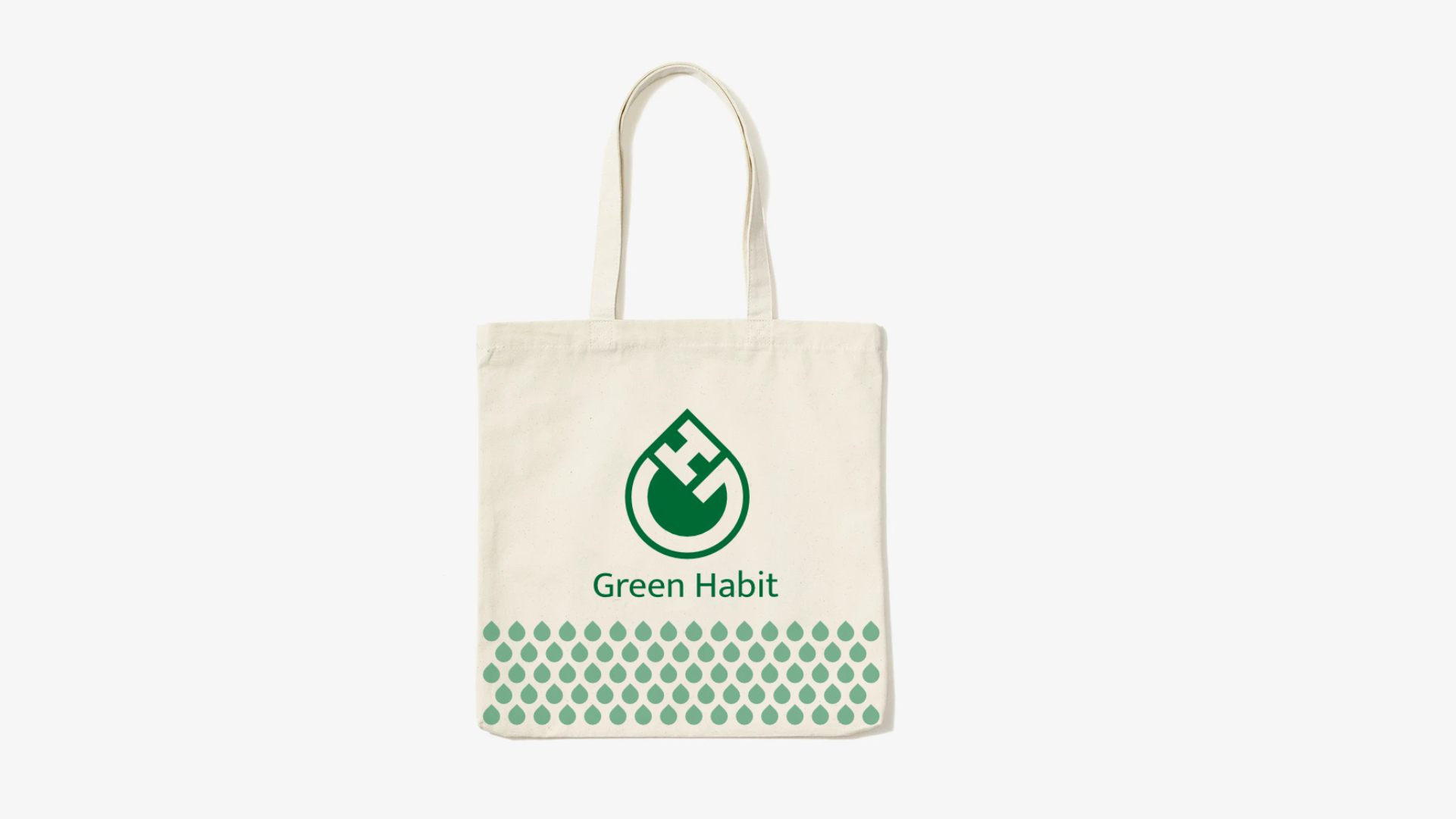 Canvas Bag with Green Habit Logo